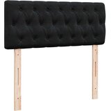 vidaXL Otomanski posteljni okvir z vzmetnico črn 120x190 cm žamet | Shoptok.si