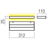  Redo 01-3552 - LED zidno svetlo SEED LED/15W/230V belo | Eponuda.com