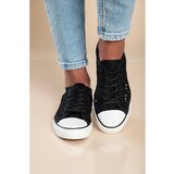 Fenzy Moderne Tenisice S Čipkom, Crne | shoptok.hr
