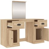  Toaletni stolić s ogledalom boja hrasta sonome 130x50x132,5 cm | shoptok.hr