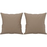  Dvosjed s ukrasnim jastucima boja cappuccina 120cm umjetna koža | shoptok.hr
