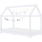  Okvir za dječji krevet od masivne borovine bijeli 80 x 160 cm | shoptok.hr