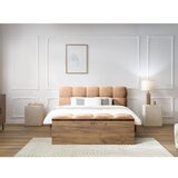 Bobochic Paris Svetlo rožnata oblazinjena zakonska postelja z letvenim dnom 180x200 cm Kumo – | Shoptok.si