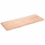 vidaXL Zidna polica svjetlosmeđa 160x60x4 cm od obrađene hrastovine Cijene