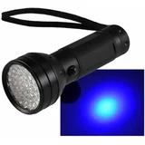 UV LED žepna svetilka 51 LED črna