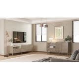 Marckeric Komoda u dekoru hrasta u prirodnoj boji 141x75,5x44 cm Monza – | shoptok.hr