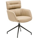 Dieter Knoll NASLANJAČ, kovina, usnje rjavosiva | Shoptok.si