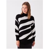 LC Waikiki Half Turtleneck Color Block Long Sleeve Maternity Knitwear Tunic Cene