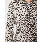Koton Women's Brown Leopard Pattern Dress 9YA88325PW | shoptok.hr