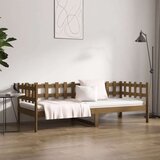  Dnevna postelja medeno rjava 90x200 cm trdna borovina, (20684700) | Shoptok.si
