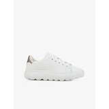 Geox White Women's Leather Sneakers on the Platform - Women | Shoptok.si