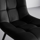 Bessagi Home stol suri, črna, žamet | Shoptok.si