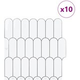  Pernata pločica 10 pcs Bijela siva 30 x 30 cm Poliuretan i PET | shoptok.hr