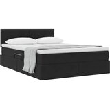  Krevet s od storage s madracem Crna 140 x 190 cm Baršun | shoptok.hr