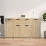  Komoda 3 kosi sonoma hrast inženirski les, (20654682) | Shoptok.si