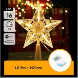 Aigostar LED božićna dekoracija 16xLED/3xAA, zvezda u toploj beloj boji Cene
