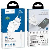Hoco pametni hišni polnilec N2 z USB vtičem in s polnilnim kablom Micro USB 2,1A - bel Cene