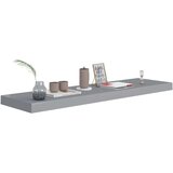 vidaXL plutajuće zidne police 2 kom sive 90 x 23,5 x 3,8 cm MDF | shoptok.hr
