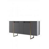 Hanah home Luxe komoda, sivo-zlatna | Eponuda.ba