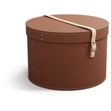 Bigso Rjave kartonaste škatle za shranjevanje v kompletu 2 ks s pokrovom/dekorativne ø 37,5x25 cm Rut Restore Paper Laminate – | Shoptok.si