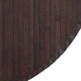  Okrugli tepih tamnosmeđi 60 cm bambus | Shoptok.si