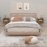  Zidni noćni ormarići 2 kom dimljenog hrasta 50x36x40 cm | shoptok.hr