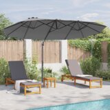 vidaXL Vrtni nadstrešak s zaključavanjem Antracit 372 x 198 x 253 cm | shoptok.hr