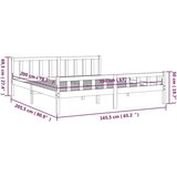  Posteljni okvir trden les 160x200 cm, (20601202) | Shoptok.si