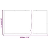 Balcony ekran Tamno crvena 110 x 800 cm Oxford tkanina - Tamno crvena 110 x 800 cm | shoptok.hr