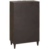 vidaXL Pomoćni ormarić s ladicama Crna i zlatna 60 x 33.5 x 100 cm | shoptok.hr