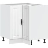 vidaXL Kuhinjska kotna osnovna omarica Lucca bel inženirski les, (22010066) | Shoptok.si