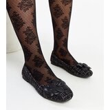 Gemre Black ballet flats with decorative flower Mateja | shoptok.hr