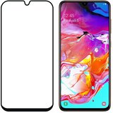  Kaljeno staklo, potpuno ljepilo zaštitnik zaslona s kućištem u okviru za Samsung Galaxy A70 crno | Eponuda.com
