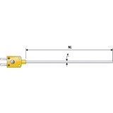 B+B Thermo-Technik Potopno tipalo B+B Thermo-Technik MTE z miniaturnim vtičem -200 do 1100 °C K, (20634211) | Shoptok.si