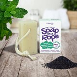 Friendly Soap Soap on a Rope Peppermint & Poppy Seeds naravno milo 95 g | Shoptok.si