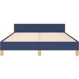  Za krevet s uzglavljem plavi 140 x 200 cm od tkanine | shoptok.hr