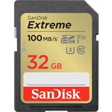 San Disk Extreme PLUS 32GB SDHC spominska kartica 100MB/s in 60MB/s branje/pisanje, UHS-I, Class 10, U3, V30 | Shoptok.si