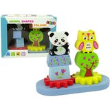  Drvena igračka za razvrstavanje - sova i panda | Shoptok.si