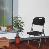 springos sklopiva stolica, crna | shoptok.hr