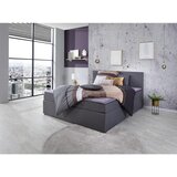 P & B POSTELJA Z VZMETNICO 160 cm x 200 cm , les, tekstil, leseni material siva | Shoptok.si