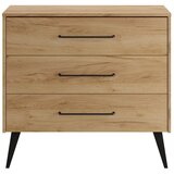 Pinio Nizka otroška komoda v dekorju bukve v naravni barvi 100x92 cm Retro – | Shoptok.si