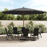 vidaXL Vrtni suncobran s drvenim stupom antracit 400x273 cm Cijene