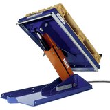Edmolift Dvižno-nagibna naprava, G-plošča, nagibanje preko krajše strani, širina 800 mm, za viličarja z opornimi kolesci | Shoptok.si