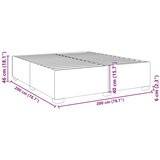 Okvir za krevet bez madraca tamnosmeđi 200x200 cm od tkanine | shoptok.hr