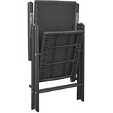  7-dijelni vrtni blagovaonski set crni | shoptok.hr