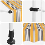 Tenda na ručno uvlačenje 350 cm žuto-plava prugasta | shoptok.hr