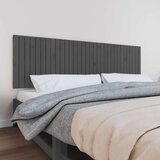  Zidno uzglavlje sivo 204x3x60 cm od masivne borovine | shoptok.hr