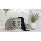 MID.YOU TABURE, tekstil krem barve, črna | Shoptok.si