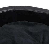 vidaXL Krevet za pse crni 69 x 59 x 19 cm od pliša i umjetne kože | shoptok.hr
