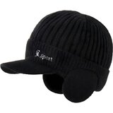 IZMAEL Zimska kapa s šiltom ZS-39152 - Crna | shoptok.hr